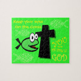 Behalten Sie Ihre Augen auf dem Kreuz Puzzle