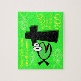 Behalten Sie Ihre Augen auf dem Kreuz Puzzle