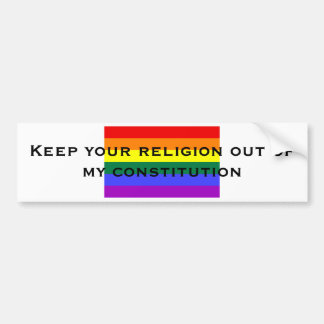 Behalten Sie Ihre Religion aus meinem const Autoaufkleber