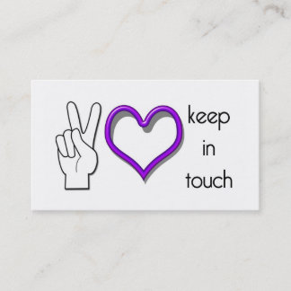 Behalten Sie im Touch-Karten-Lager Visitenkarte