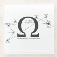 Behalten Sie klaren Untersetzer Efa