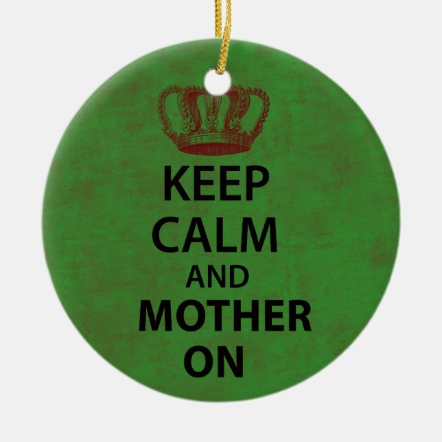 Behalten Sie Muschel u. Mutter an Keramik Ornament (Vorne)