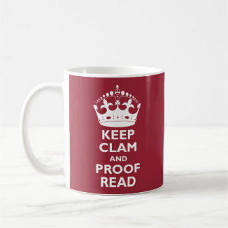 Behalten Sie Muschel und lesen Sie Tasse