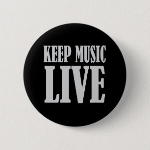 Behalten Sie Musik-Liveknopf Button