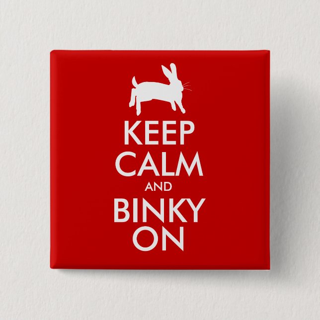 BEHALTEN SIE RUHE BUTTON (Vorderseite)