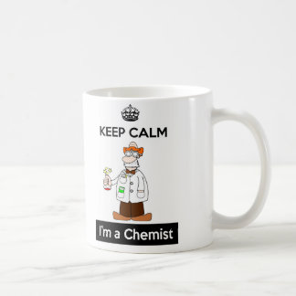 Behalten Sie Ruhe, die ich eine Chemiker-Tasse bin Kaffeetasse