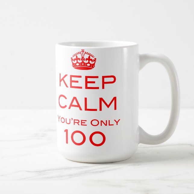 Behalten Sie Ruhe, die Sie die nur 100 Kaffeetasse (Rechts)