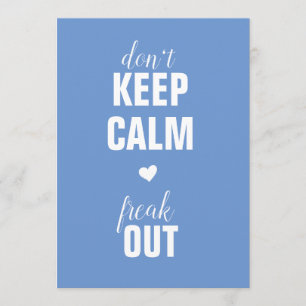 Behalten Sie Ruhe, die Sie eine Ankündigung