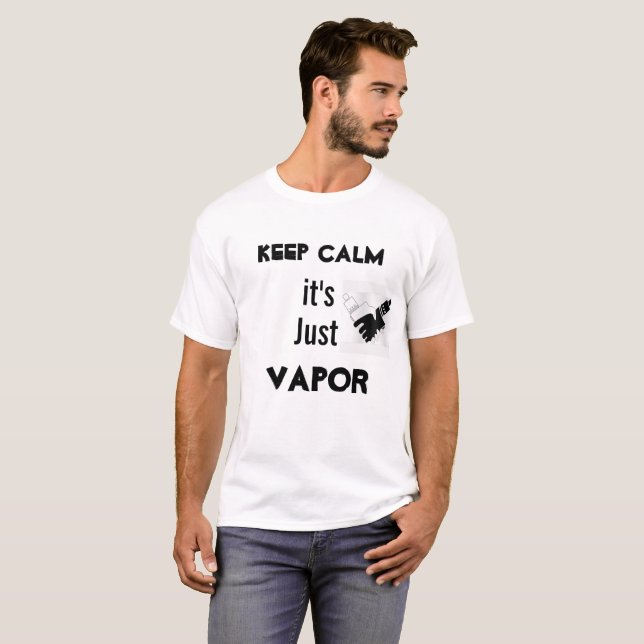 Behalten Sie Ruhe, ich sind Vaping T-Shirt (Vorne ganz)