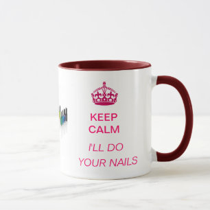 Behalten Sie Ruhe - ich tue Ihre Nagel-Tasse Tasse