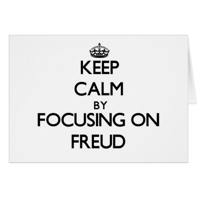 Behalten Sie Ruhe, indem Sie auf Freud sich (Vorderseite (Horizontal))