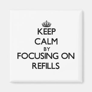 Behalten Sie Ruhe, indem Sie auf Nachfüllungen Magnet