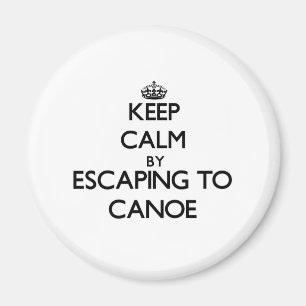 Behalten Sie Ruhe, indem Sie Canoe Massachusetts Magnet