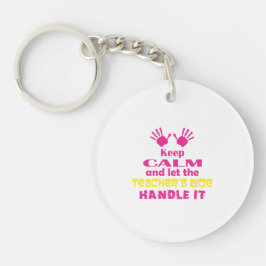 Behalten Sie Ruhe Schlüsselanhänger