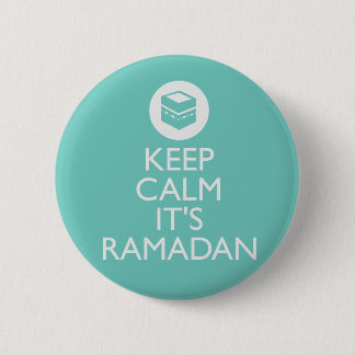 behalten Sie Ruhe sein RamadanTürkis Button