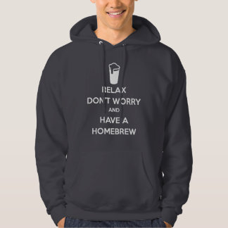 Behalten Sie Ruhe u. haben Sie ein Zuhause Brew Hoodie