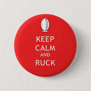 Behalten Sie Ruhe u. Ruck Button
