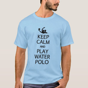 Behalten Sie Ruhe-u. Spiel-Wasser-Polo-Shirt - Art T-Shirt