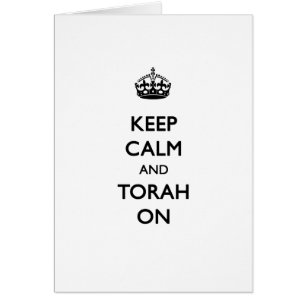 Behalten Sie Ruhe u. Torah an