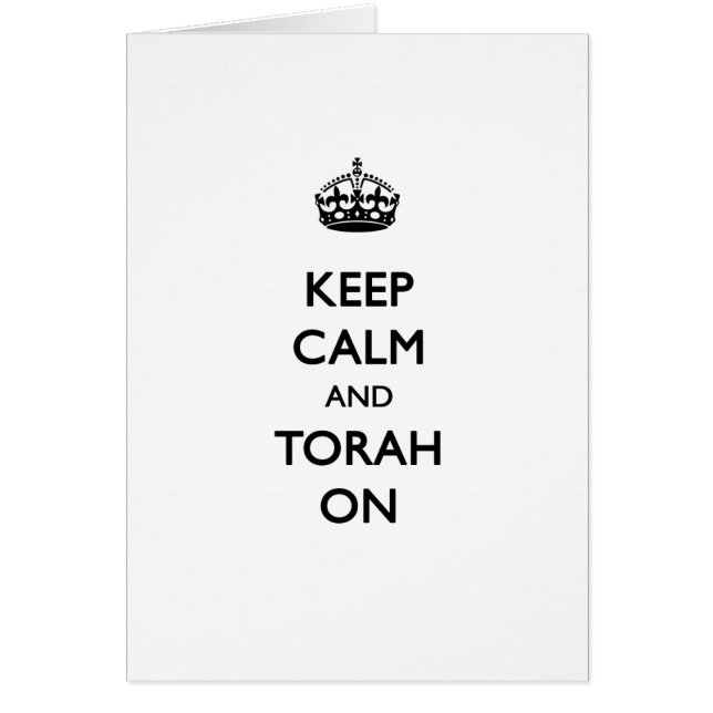 Behalten Sie Ruhe u. Torah an (Vorne)