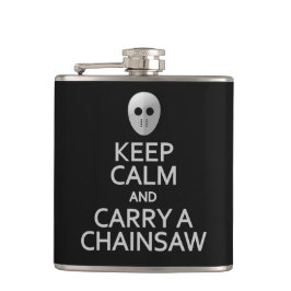 Behalten Sie Ruhe u. tragen Sie eine Flachmann