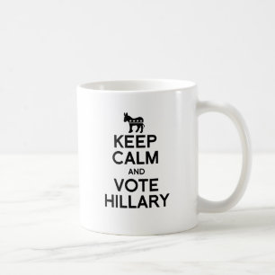 BEHALTEN Sie RUHE UND ABSTIMMUNG HILLARY.png Tasse