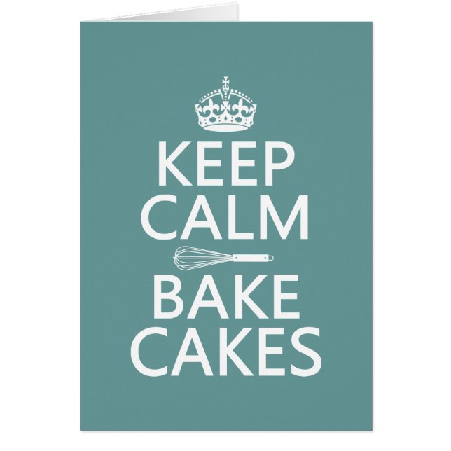 Behalten Sie Ruhe und backen Sie Kuchen (Vorne)