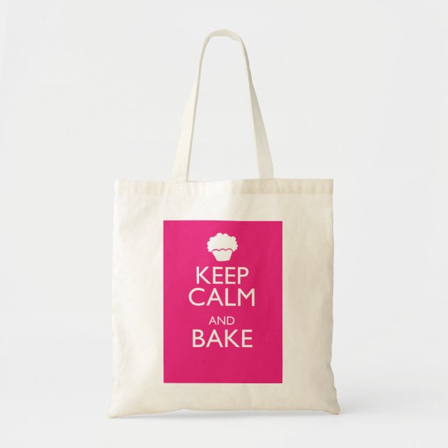 BEHALTEN SIE RUHE UND BACKEN SIE TRAGETASCHE (Vorne)