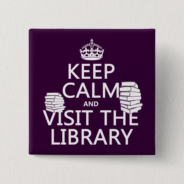 Behalten Sie Ruhe und besichtigen Sie die Button (Vorderseite)