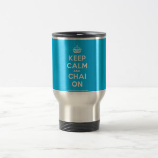 behalten Sie Ruhe und Chai auf Reise-Tasse Reisebecher