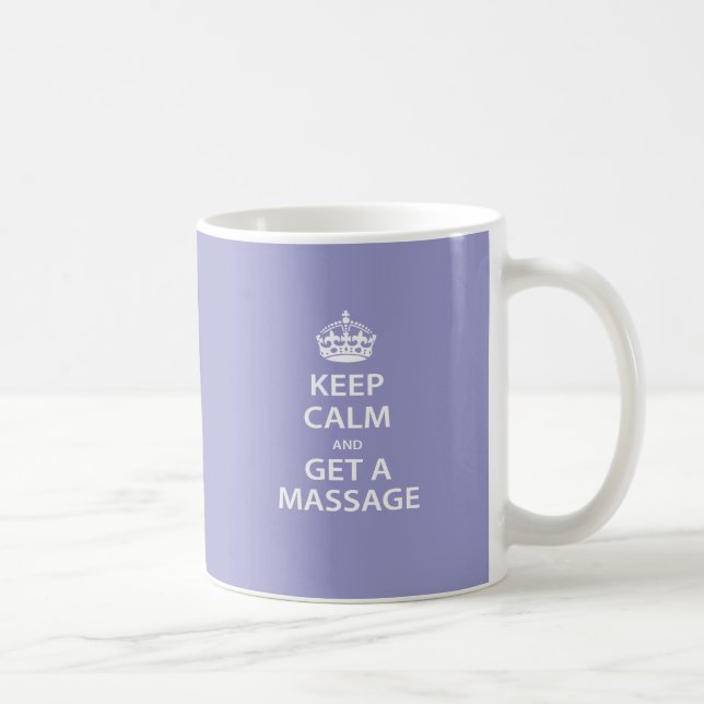 Behalten Sie Ruhe und erhalten Sie eine Massage Tasse (Rechts)