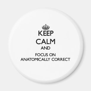 Behalten Sie Ruhe und Fokus auf anatomisch Magnet
