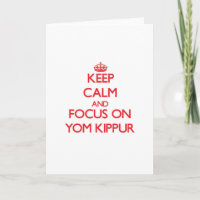 Behalten Sie Ruhe und Fokus auf Jom Kippur