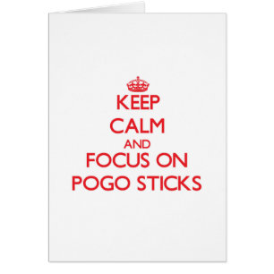 Behalten Sie Ruhe und Fokus auf Pogo Stöcken