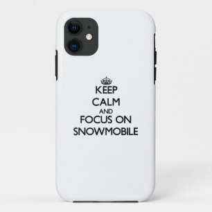 Behalten Sie Ruhe und Fokus auf Snowmobile Case-Mate iPhone Hülle