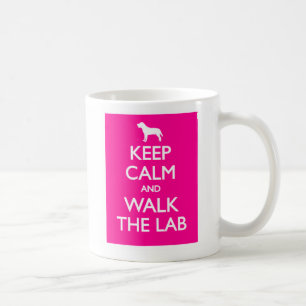 Behalten Sie Ruhe und gehen Sie das Labrador Kaffeetasse