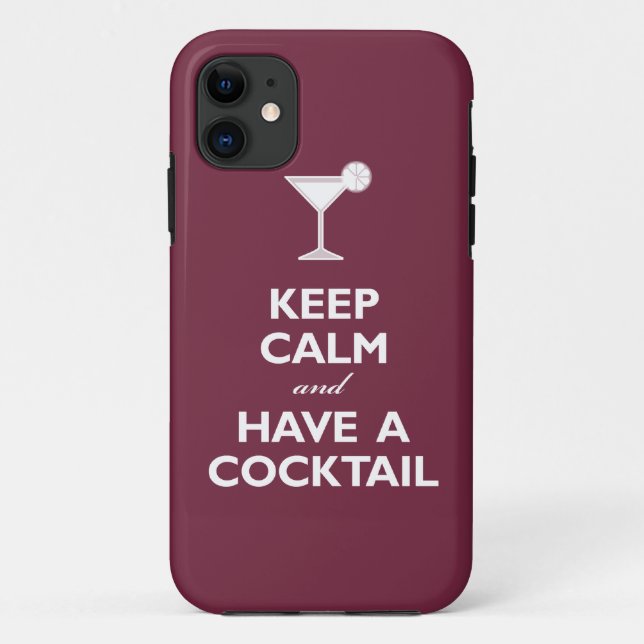 Behalten Sie Ruhe und haben Sie ein Cocktail Case-Mate iPhone Hülle (Rückseite)