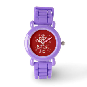 Behalten Sie Ruhe und Ho Ho Ho Armbanduhr