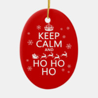 Behalten Sie Ruhe und Ho Ho Ho