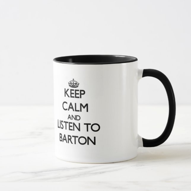 Behalten Sie Ruhe und hören Sie auf Barton Tasse (Rechts)