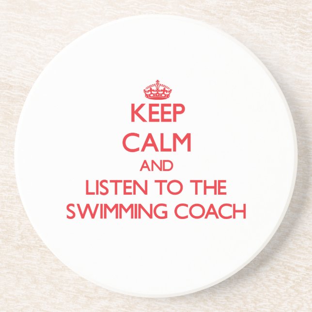 Behalten Sie Ruhe und hören Sie auf den Getränkeuntersetzer (Vorne)