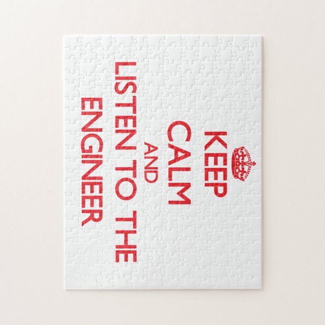 Behalten Sie Ruhe und hören Sie auf den Ingenieur Puzzle (Vertikal)