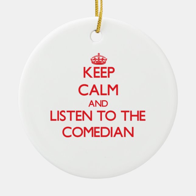 Behalten Sie Ruhe und hören Sie auf den Keramikornament (Vorne)