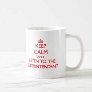 Behalten Sie Ruhe und hören Sie auf den Tasse