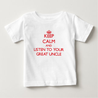 Behalten Sie Ruhe und hören Sie auf Ihren großen Baby T-shirt