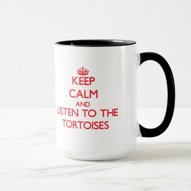 Behalten Sie Ruhe und hören Sie zu den Tasse (Rechts)