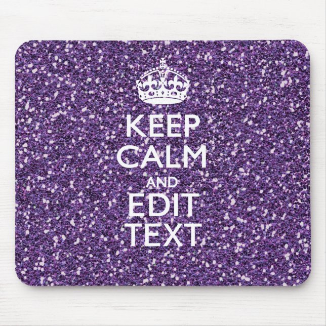 Behalten Sie Ruhe und Ihren Text auf stilvollem Mousepad (Vorne)