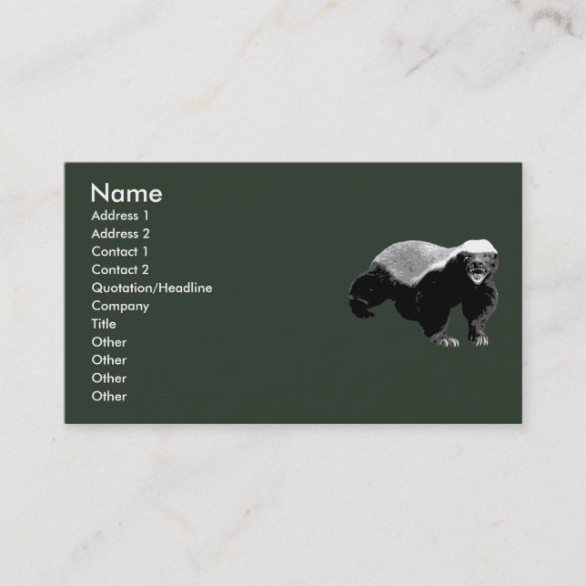 Behalten Sie Ruhe und interessieren Sie sich nicht Visitenkarte (Vorderseite)