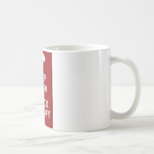 BEHALTEN SIE RUHE-UND KARO-ÜBERDACHUNG TASSE