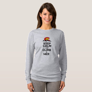 Behalten Sie Ruhe und klettern Sie ein 14er T-Shirt